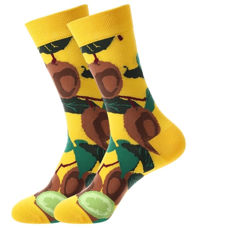 Geshop Calcetines Algodón Divertidos para Hombre Mujer, Coloridos, Atractivos Diseños Artísticos, Regalo para el Día de la Madre, Regalo para el Día del Padre, Regalo para Cumpleaños, Navidad