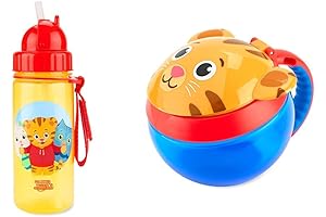 Daniel Tiger Toddler Sippy Cup and Straw with Snack Container Set