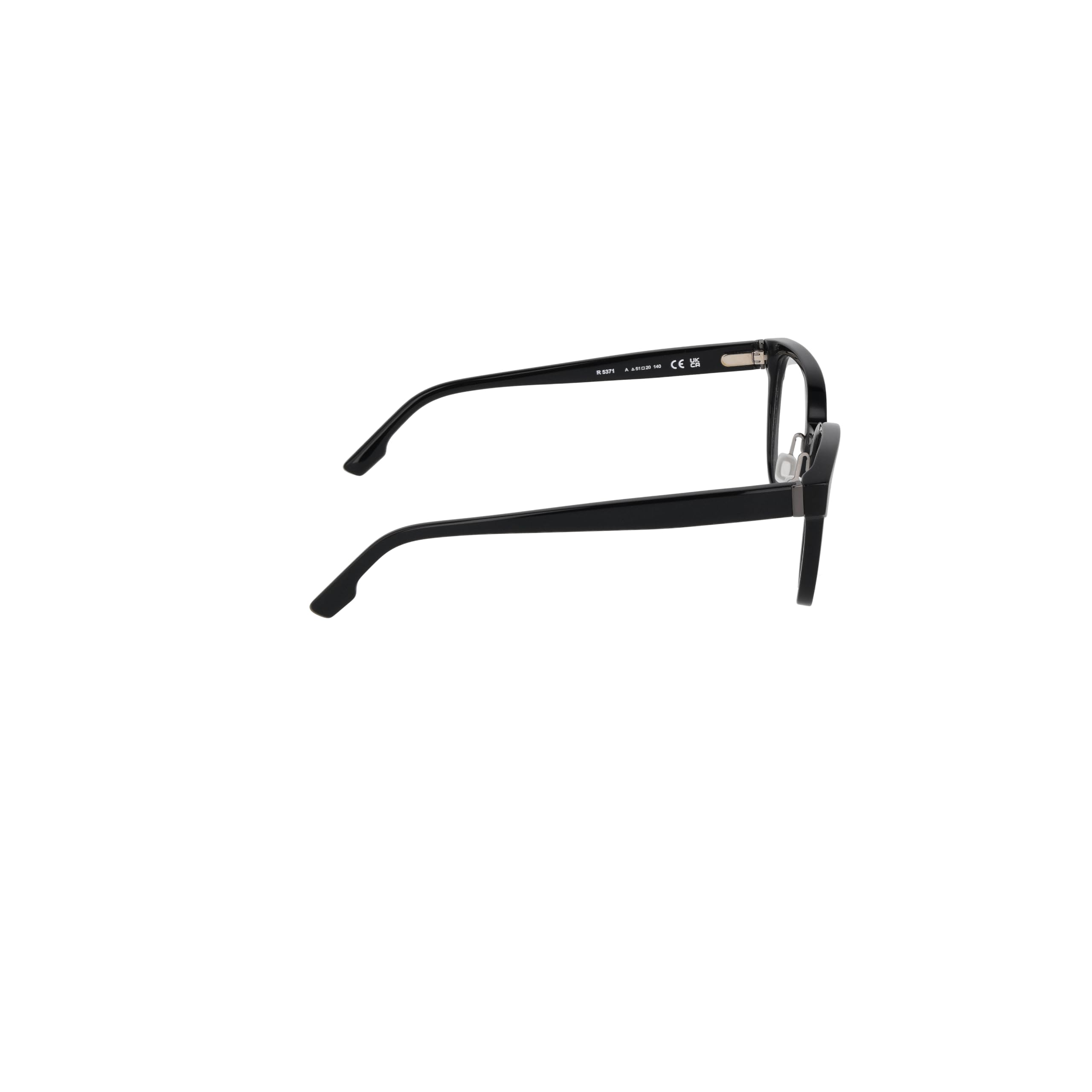 Rodenstock Quadratisch Azetat Brillen in Black, Dark Grey für Damen, Brille mit Sehstärke, optional mit Sonnenbrillen tönung oder Blaulichtfilter (Modell R5371)