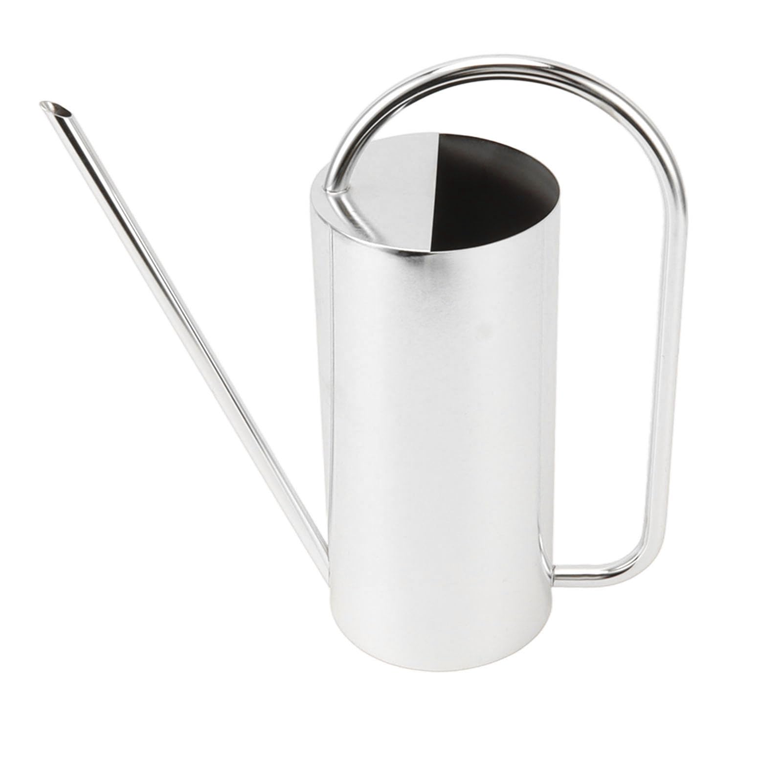 ZJchao Regadera de Acero Inoxidable 1500ml, diseño de Pico Largo | Material resistente, uso interior y exterior, herramienta de jardinería práctica, diseño elegante, fácil control del flujo d