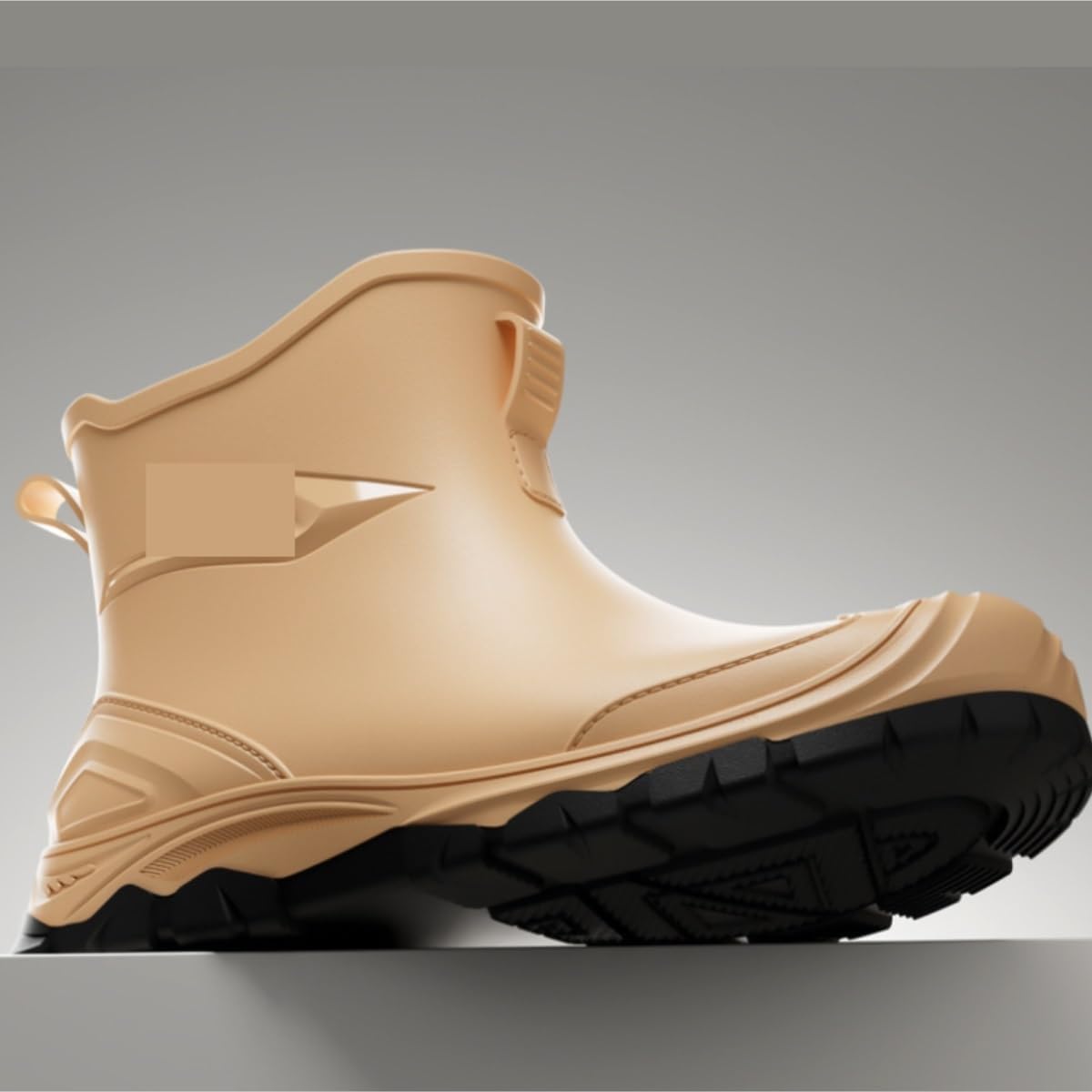 QUQUQ Rain Boots Footwear Outdoor Non Slip Water Shoes Men's Low Top Short Tube Waterproof Rain Boots Outdoor Work Boots