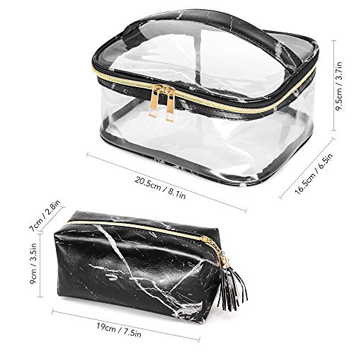 DECDEAL Maquiagem portátil Bolsa de Cosméticos Caso de Armazenamento Transparente Bolsa de Viagem Tr