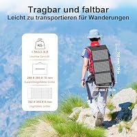 MHPOWOS 45W 18V Tragbares Faltbares Solarpanel mit 2 USB und 1 DC-Anschluss – Ansicht 3