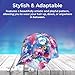SAGEFINDS Watercolor Floral Print Baseball Cap | All-Over Print | Fashion Accessory | 100% Polyester | Adjusts to Fit Most