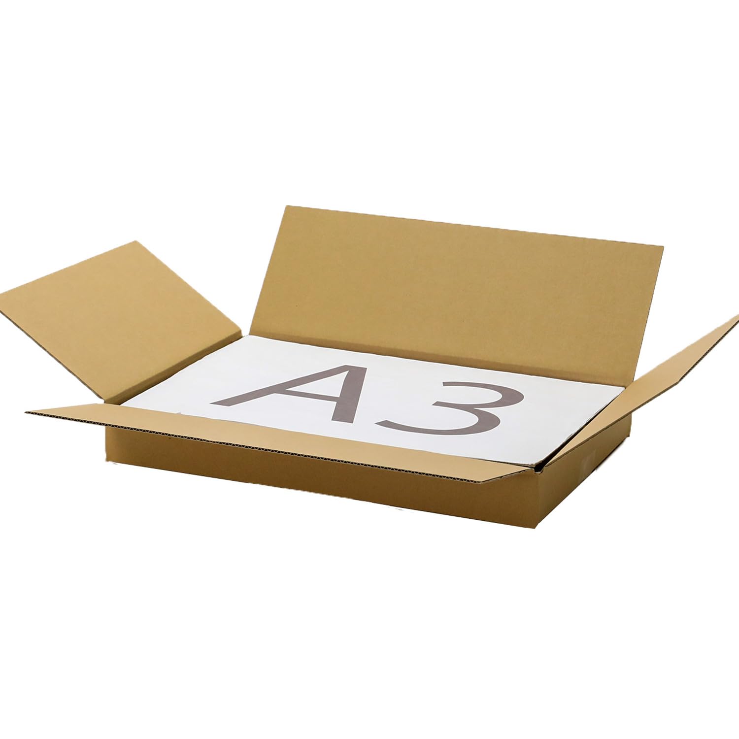 Amazon.co.jp: アースダンボール ダンボール 80サイズ 薄型 A3 深さ