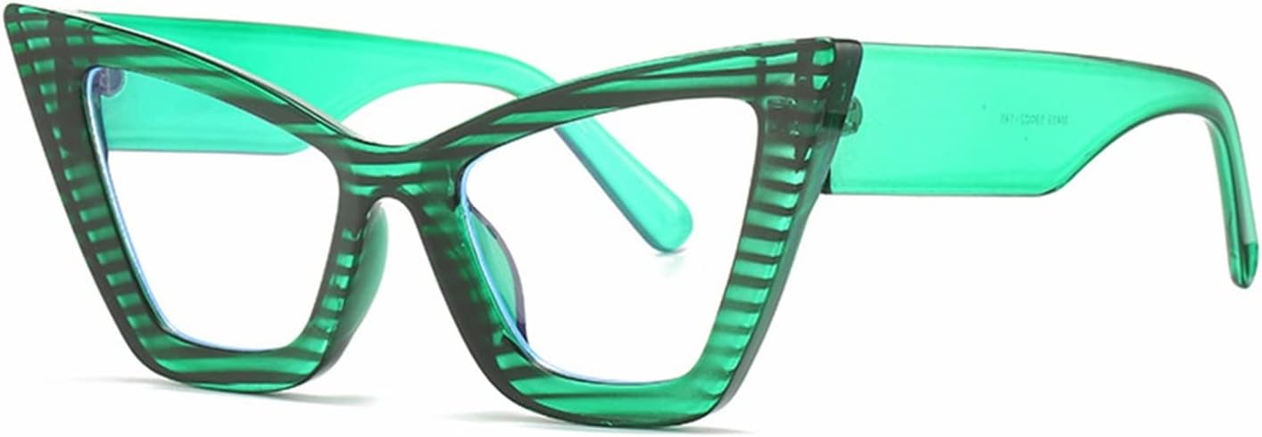Fashion Colored Glasses Frame For Women New Clear Anti-blue Light Optical Eyeglasses Female Oversized TR90 Spectacle