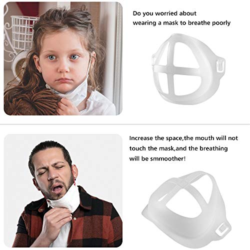 Owfeel 5 peças de suporte de silicone 3D para uso confortável, moldura interna de silicone, suporte