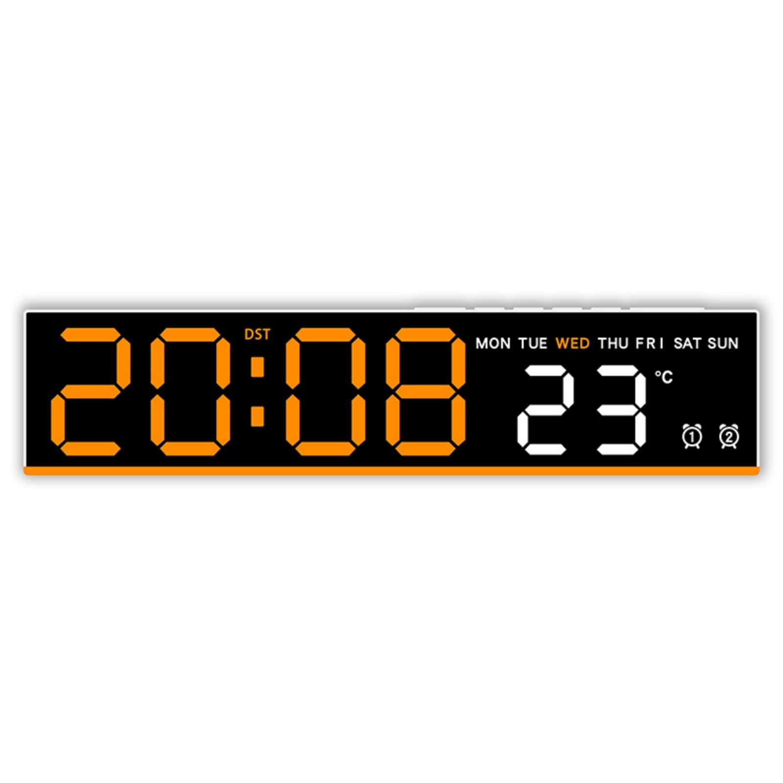 Lerpwige Multifunctional Electronic Clock Includes Alarm Timers and Temperature Display Intelligent Wake Technology Gentle Mornings Multifunctional Digital Clock