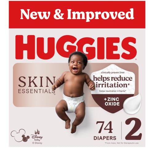 Image of Huggies Skin Essentials Diapers Size 2, 74 Count