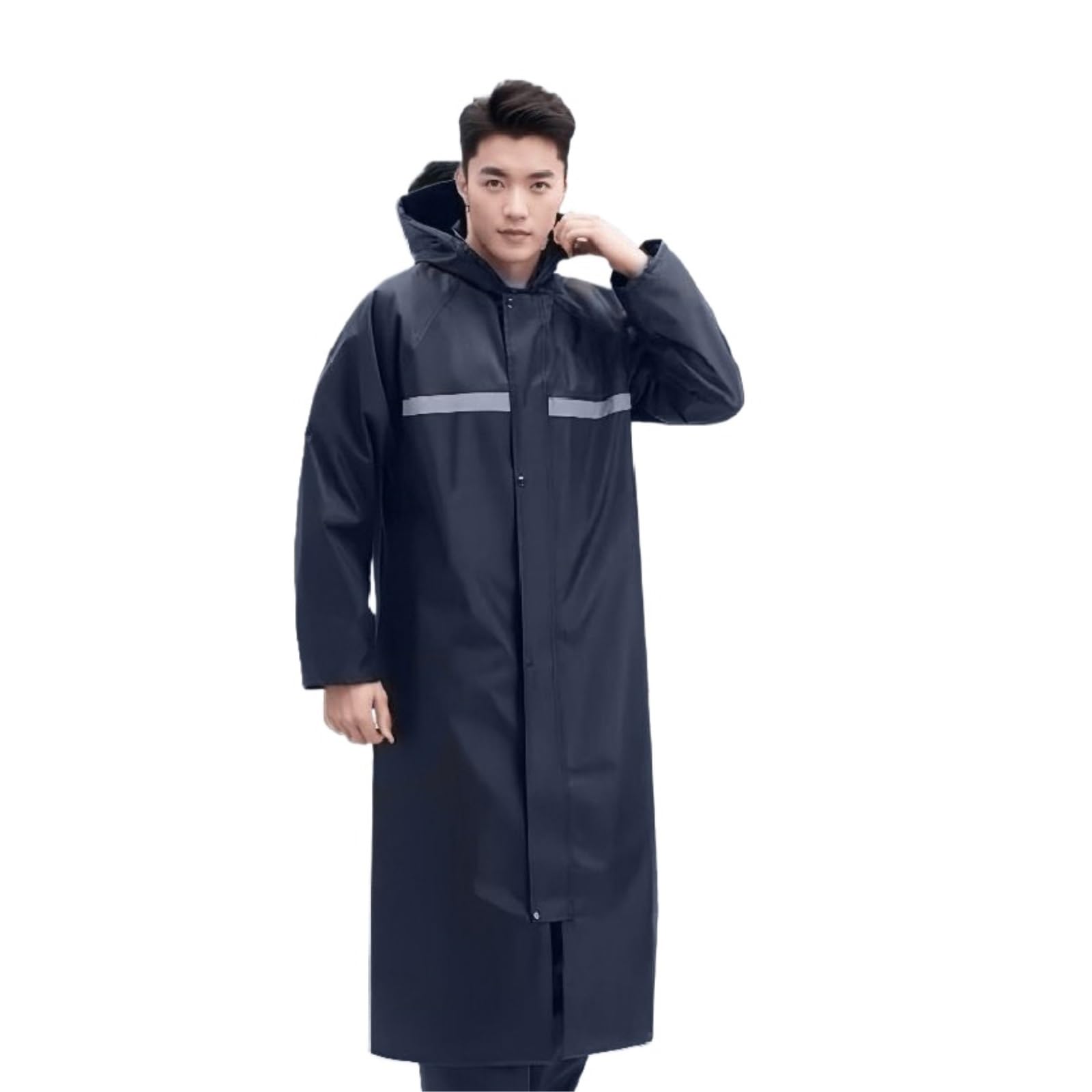 Capa de Lluvia Reutilizable Chubasquero Con Capucha Poncho De Lluvia Grueso For Exteriores Largo Una Pieza Ropa de Agua para Exteriores