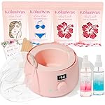 KoluaWax Premium Waxing Kit for Women - Beginner Friendly - Complete Wax Kit that includes 14oz of Wax Beads, Applicator, Pre and Post Care, Suitable for Sensitive Skin (Blush)