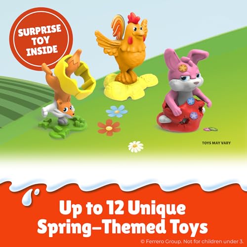 Kinder Joy 15 Easter Eggs, Cream And Chocolatey Wafers With Spring Toy Inside thumb #4