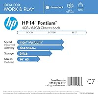 HP 14 Chromebook 14in HD Intel 4-core CPU 4GB RAM 64GB eMMC (Renewed) — image 7