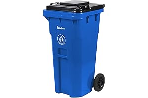 32-Gallon Commercial Trash Container With Wheels