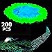 Stripsun Glow in the Dark Pebbles, [200pcs] Outdoor Glow Rocks Stones for Fairy Garden, Walkways, Driveway, Path, Fish Tank Aquarium DIY Decorations Gravel