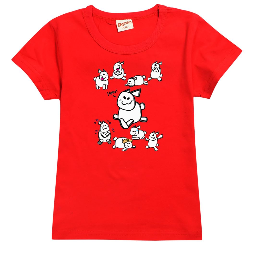 Shinehalo Boys Red Forsaken Gubby T-Shirts Kids Funny Cute Rabbit Gubby Pullover Shirt (,13-14Years)