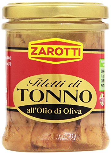 Zarotti - Filetes de atún con aceite de oliva - 200 g - [Paquete de 6]