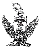 Als König der Lüfte gilt der Adler seit der Antike als herrschaftliches Symbol, im Römischen Reich diente er als Feldzeichen. Doch auch in der nordischen Mythologie kommt der mächtige Greifvogel vor: Dort sitzt ein Adler im Weltenbaum Yggdrasil. Die Raubvögel mit den gewaltigen Schwingen gelten gemeinhin als Sinnbild für Freiheit, Mut und Stärke.