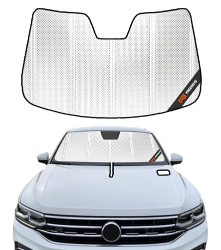 Pigenius Windshield Sun Shade for Volkswagen Tiguan 2018-2024. Reflective Aluminum Film Front Window...
