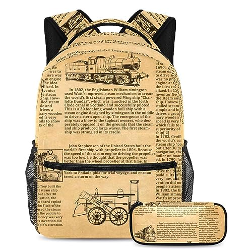 Trousse à crayons et sac à dos rétro pour enfants évitant le désordre scolaire