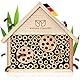 Nature Conform Bienenhotel aus Naturholz - NEUAUFLAGE 2024 | Insektenhotel Saubere Verarbeitung mit Bambusröhrchen | Nisthilfe Wildbienenhotel Garten und Balkon | Bienenhaus