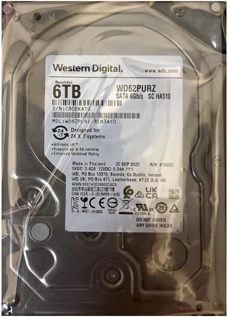 Amazon.com: Western Digital 6TB WD Purple Surveillance Internal
