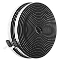 Self Adhesive Foam Tape Weatherstrip 1/2In x 1/4In x 42Ft High Density Foam Insulation Strips Foam Seal Weather Stripping with Strong Adhesive for Door and Window Sound Isolation Soundproofing