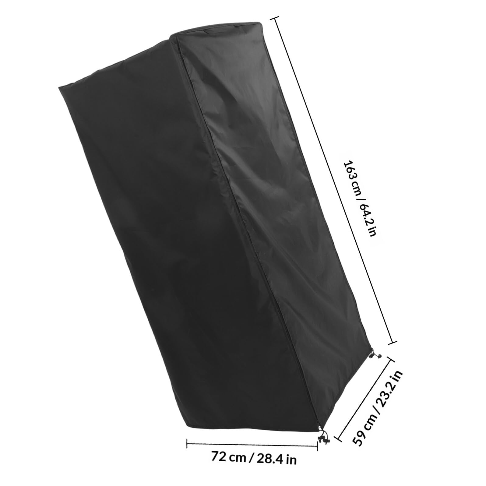 Operitacx Copertura per Rack Pane Oxford Nero, Rettangolare
