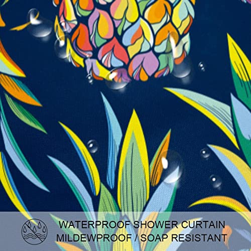 Rideaux de douche colorés ananas pour stopper l'eau sur le sol sans odeur - 4