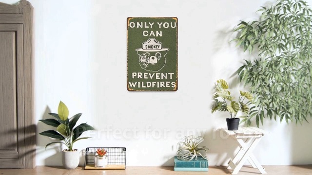 Cartel metálico vintage para pared 8x12 pulgadas miniatura 7