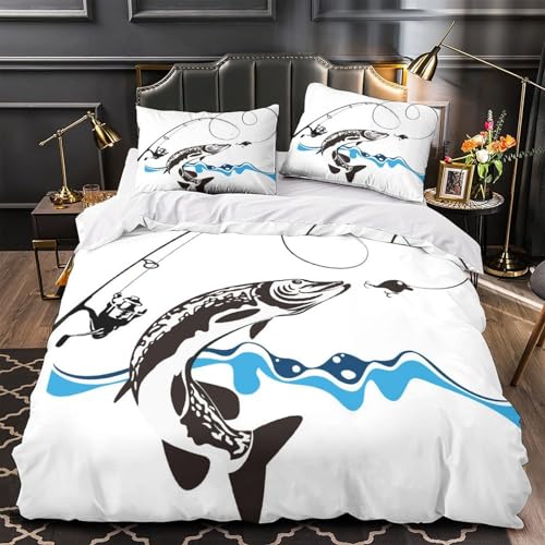 Housse de couette microfibre hypoallergique feu et eau 3D ultra douce - 2
