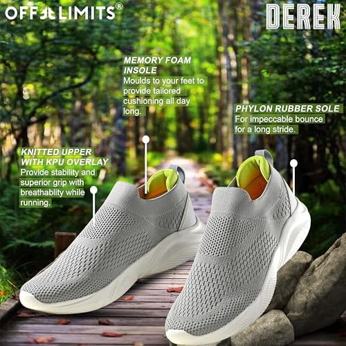 Image of OFF LIMITS Derek Men's Slip-On Walking Shoes |Easy Wear for Daily Comfort & All-Day Support