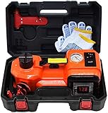 VOLTZ TY155HJ Electronic Car Jack 5 Ton 12V Lifting Range 15-45.5cm Electric Hydraulic Jack with Inflator for SUV Tire Changes