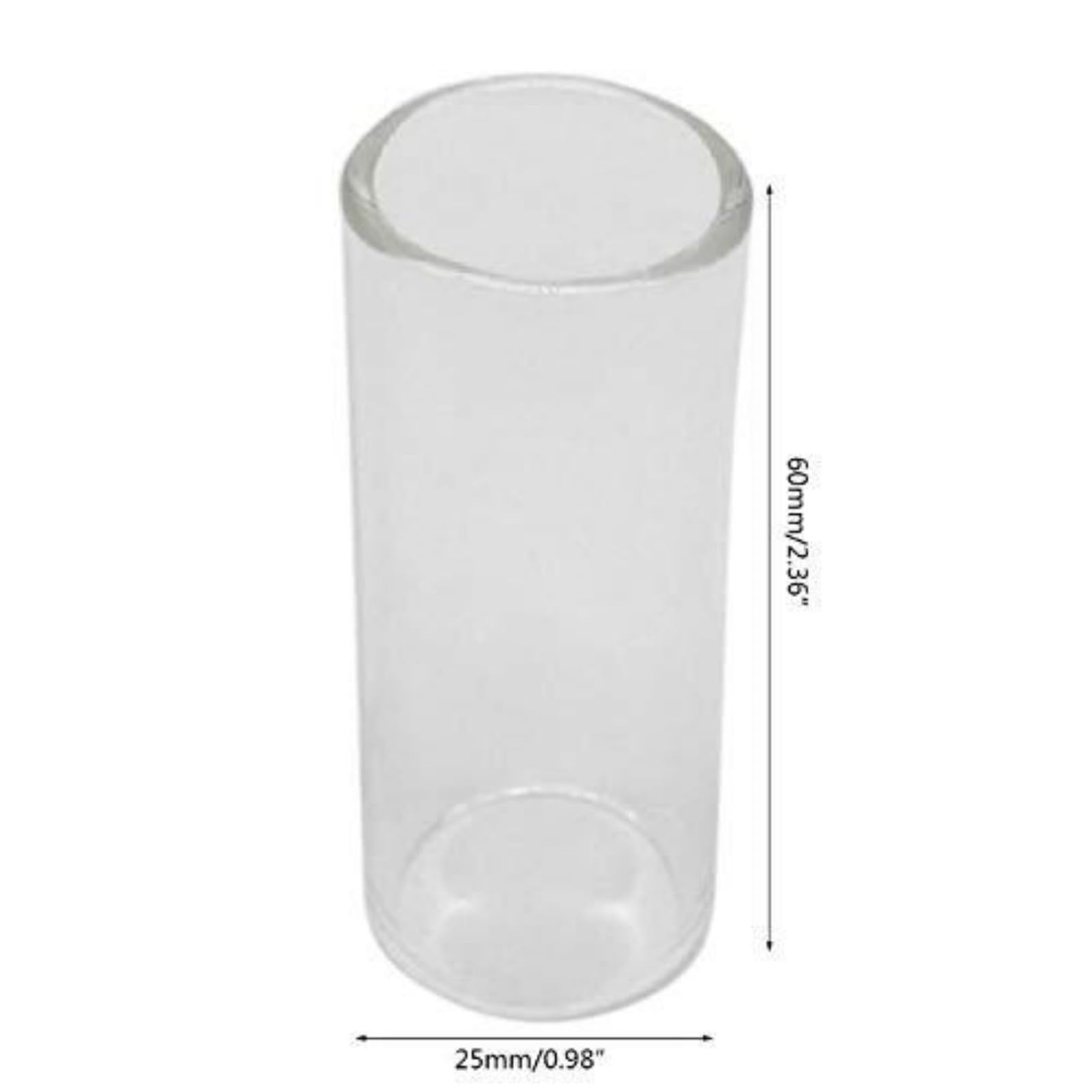 2 pièces Guitare Slider,Glass et Guitar Steel Slide, Slide de Guitare Protection Joint De Doigt Anti-Douleur Slider Guitaren Instrument Accessoire