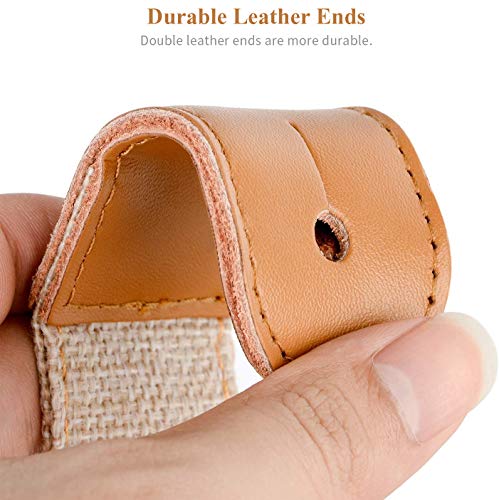 Opocc Ukulélé Sangle, sangle de ukulélé Country Style doux Coton, Lin Sangle réglable pour ukulélé Ukulélé – Cuir véritable Bandoulière, 1 Pick beige - Les Beatles, Paul McCartney, John Lennon, RIngo Starr, George Harrison Opocc Ukulélé Sangle, sangle de ukulélé Country Style doux Coton, Lin Sangle réglable pour ukulélé Ukulélé – Cuir véritable Bandoulière, 1 Pick beige – Image 3