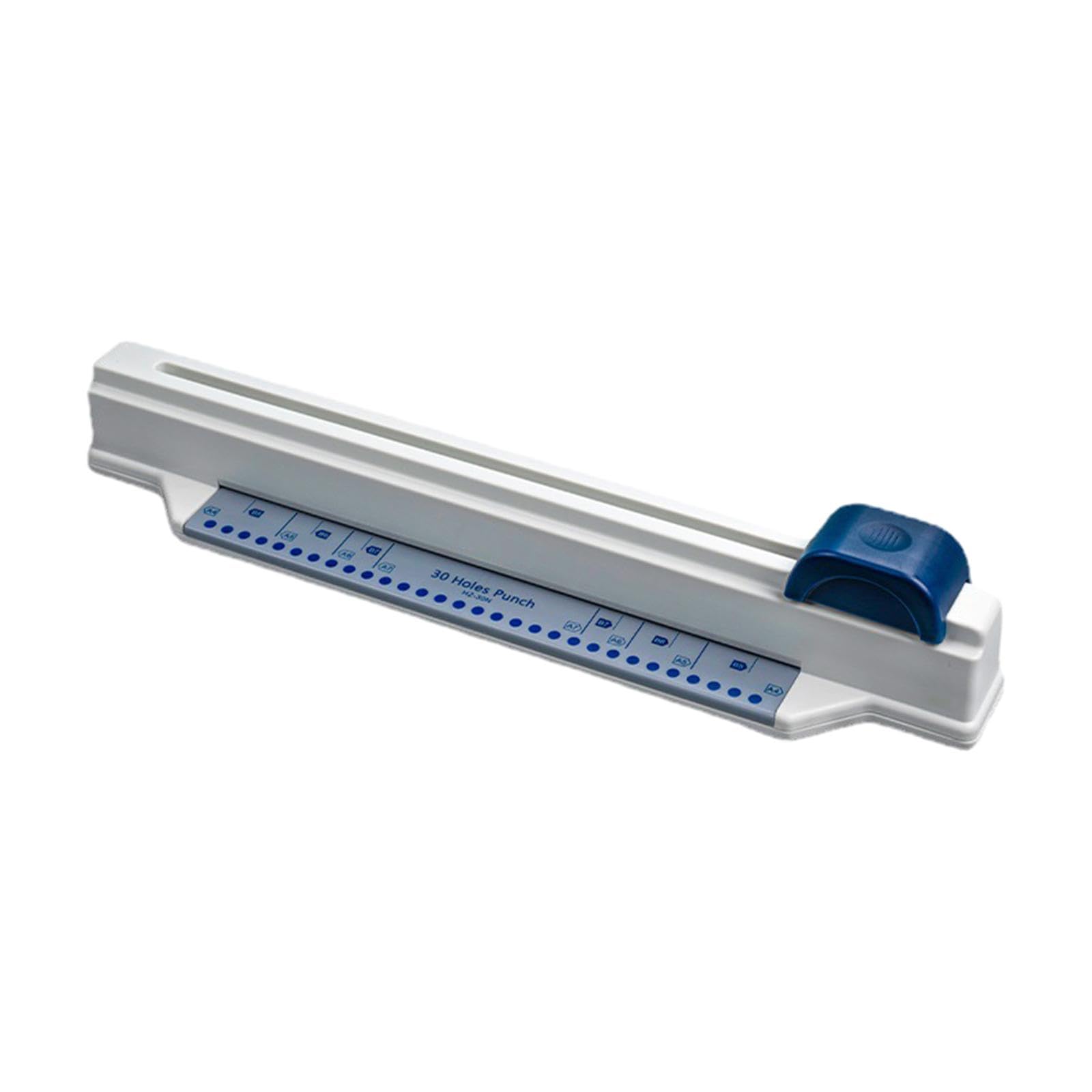 Harilla Perforatrice per Carta A4 da 30 Fori Perforatrice Versatile E Compatta per Desktop Perforatrice a Mano per Carta Artigianale da Studio per Ufficio, Blu