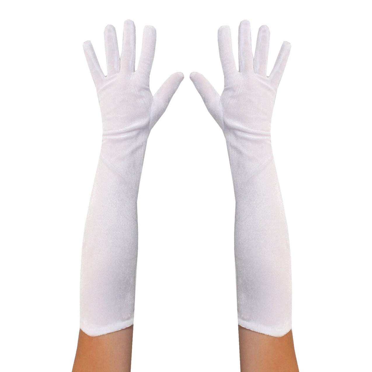 Déguisement de Père Noël pour femme – Robe en velours rouge + jupe filet blanche + longs gants en velours blanc – Tenue de Noël sexy – Taille S