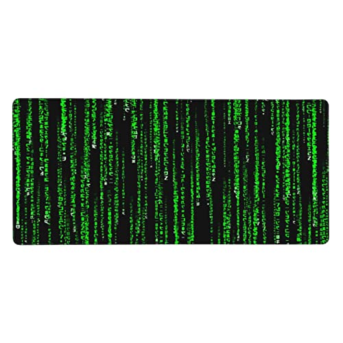 Tapis de souris de jeu antidérapant Green Matrix avec glisse fluide XXL