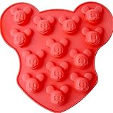 Chawoorim 16 Cavity Small Mickey Mouse Silicone Mold DIY Candy Chocolate Sugar Craft Fondant Ice Tray