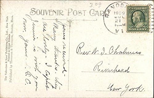 Miniatura 2 de Chandler Music Hall & Bethany Parish House Randolph, Vermont VT Original Antique Postcard