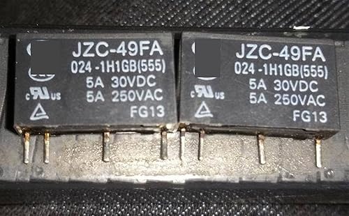 Relé JZC-49FA 012-1H1T de 4 pines y 12V 24V para circuitos impresos con capacidad de 5A