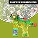 Toysery Dinosaur Bubble Machine for Kids 3-5. Dino Bubble Gun LED Lights and Music. Dinosaur Bubble Gun with Bubble Solution, Dinosaur Toys for Kids, Dinosaur Bubbles Machine Gun (1 Pack)