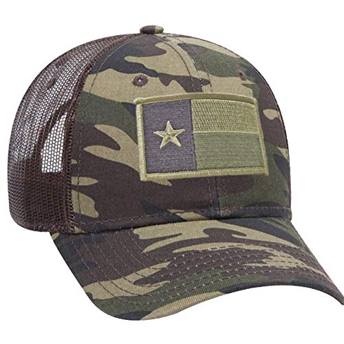 Strange Cargo Texas State Flag Patch Camouflage Camo Curved Brim Baseball Cap Hat