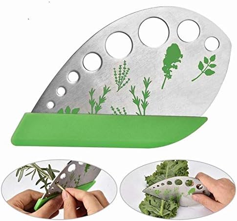 Herb Razor Anecity Leaf Herb Stripper,9 holes Stainless Steel Kitchen Herb Leaf ...