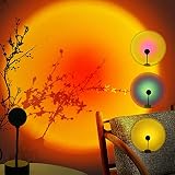 Flanney Sunset Lamp - 4 in 1 Projection Sun Lamp Create a Romantic Light with Rainbow, Sunset, Sunse