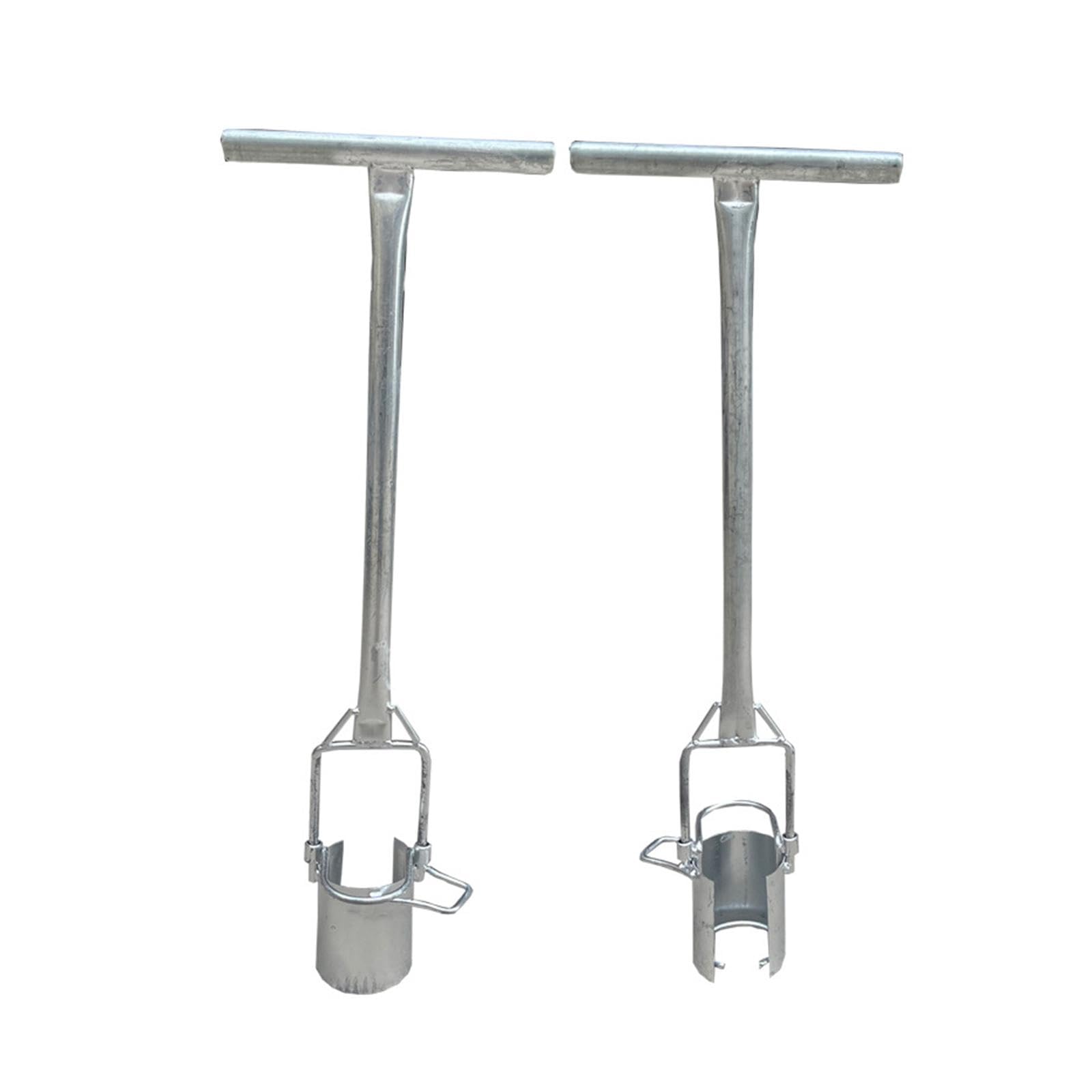 Outil de Transplantation de Bulbes Jardinage Long Manche Acier Inoxydable 9.84x32.68 pouces pour Plantation Semis Légumes