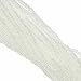 Crystal Clear AB Czech 6/0 Seed Bead on Loose Strung 6 String Hank Approx 900 Beads