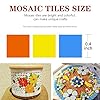 Csdtylh 1000 Pcs Mosaic Tiles, Glass Mosaic Tiles for Crafts Bulk, Stained Mosaic Glass Pieces, Mosaic Supplies for Home Decoration, Art Crafts, DIY Projects, Opaque (Square) #1