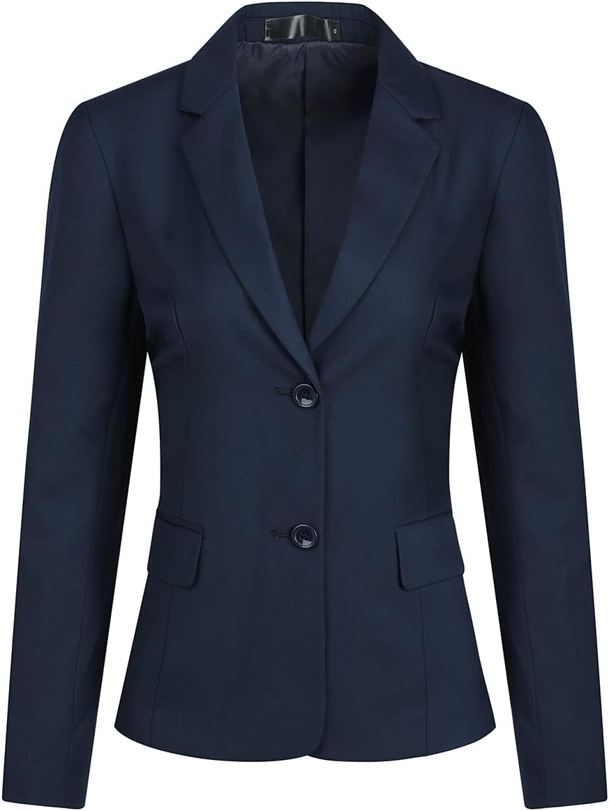 YFFUSHI Women Office Suit Blazer Long Sleeves Work Classic Formal Casual Jacket Coat