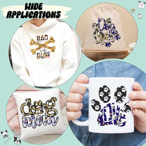 Tintnut Papel de transferência de sublimação de desenho animado com estampa de cachorro - 12 folhas